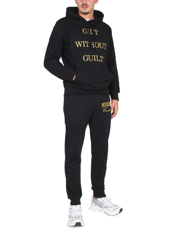 Guilt Without Sweatshirt Black Cotton Sweatshirts