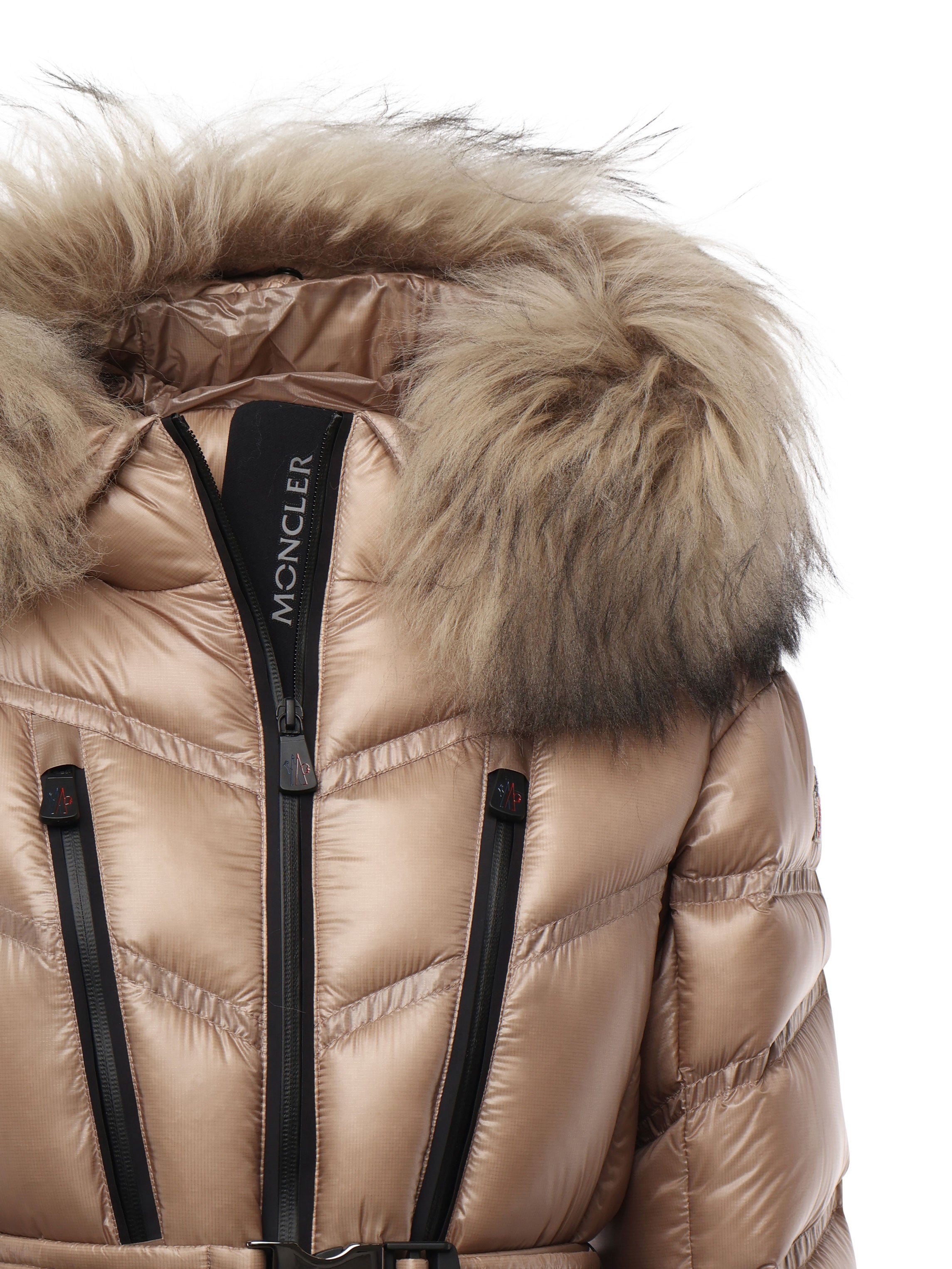 Moncler Coats Camel Beige Polyamide