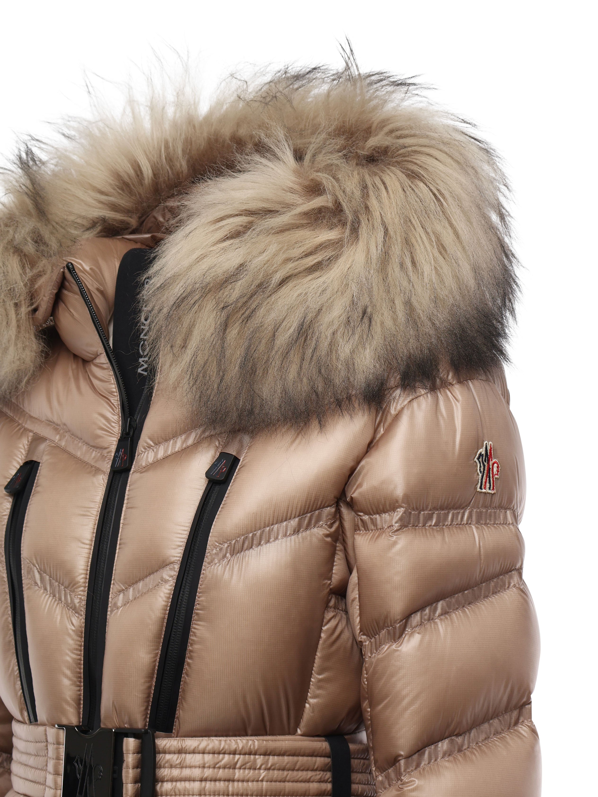 Moncler Coats Camel Beige Polyamide