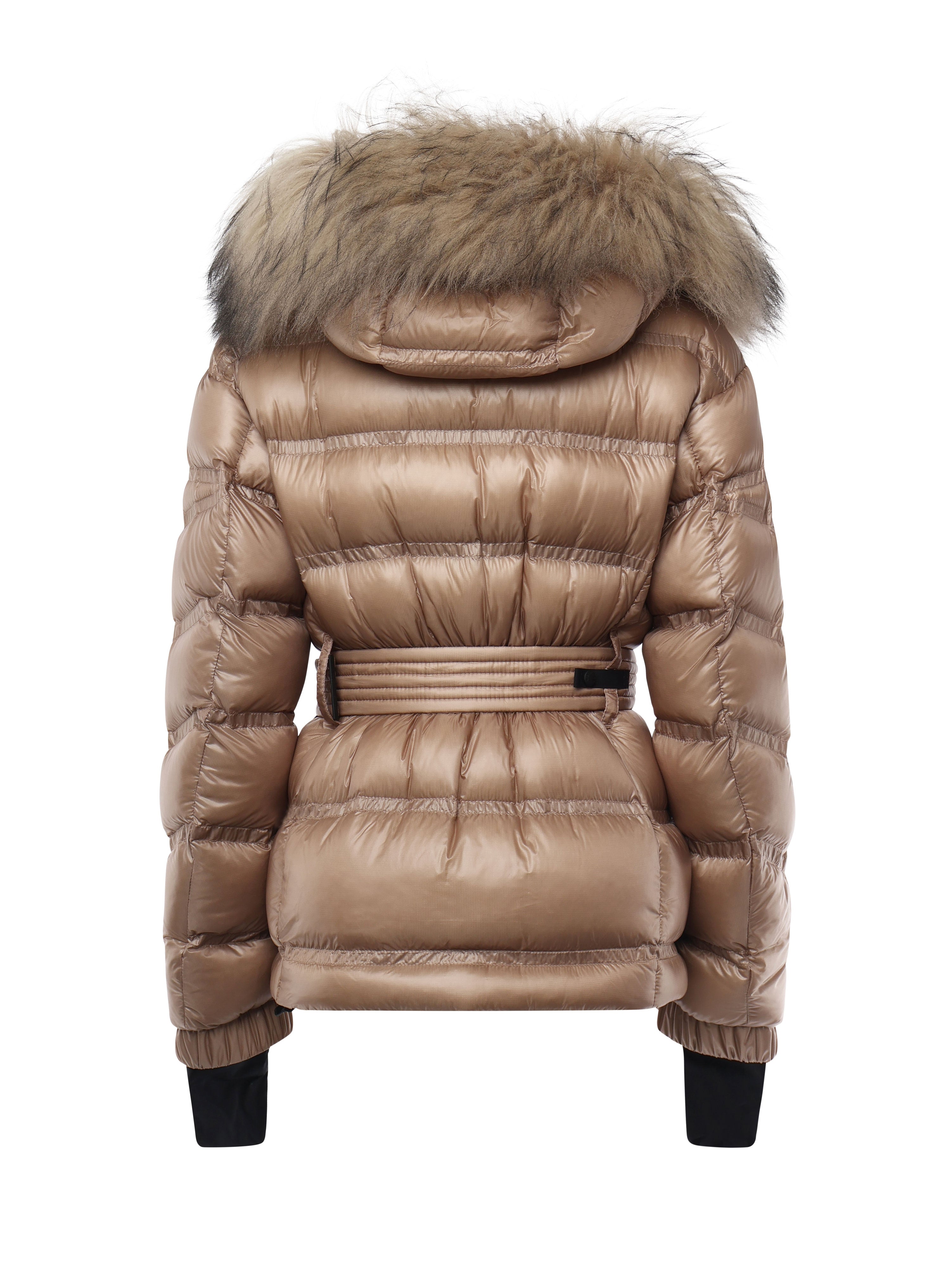 Moncler Coats Camel Beige Polyamide