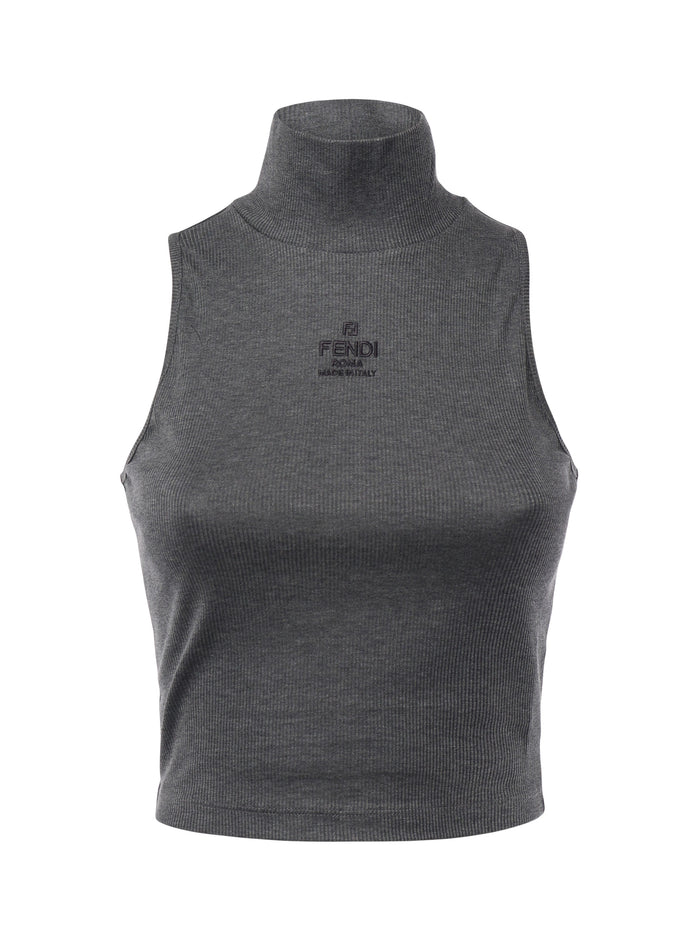 Fendi Top Grey Cotton