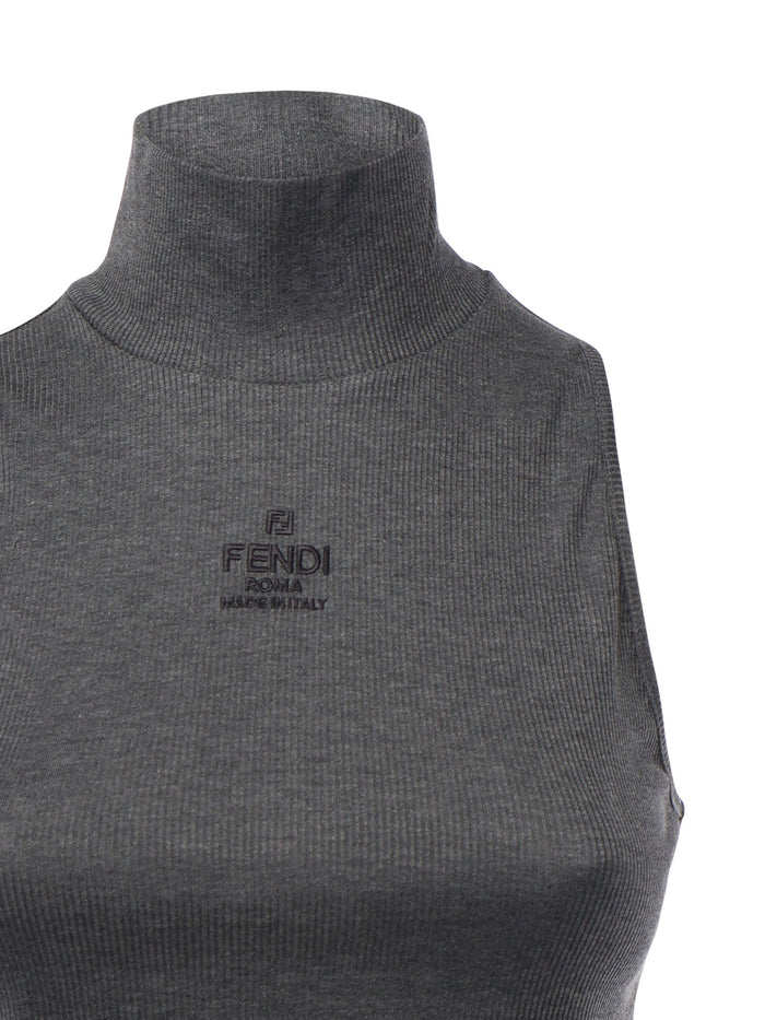 Fendi Top Grey Cotton
