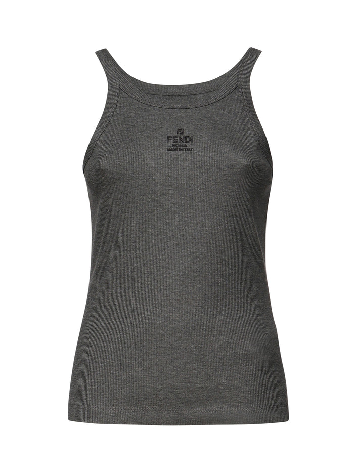 Fendi Top Grey Cotton