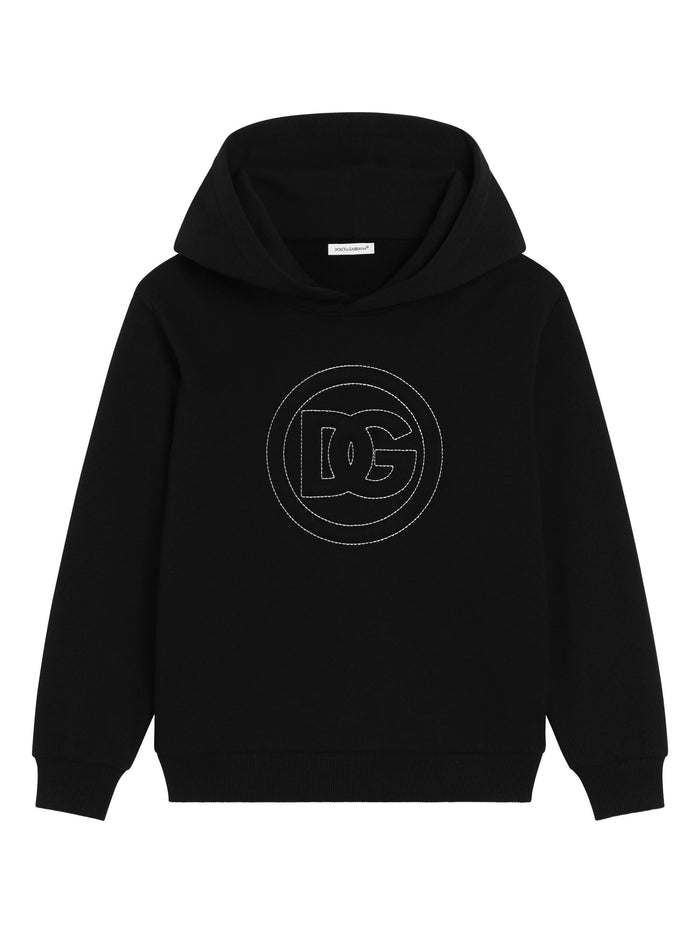 Felpa Con Capuccio Black