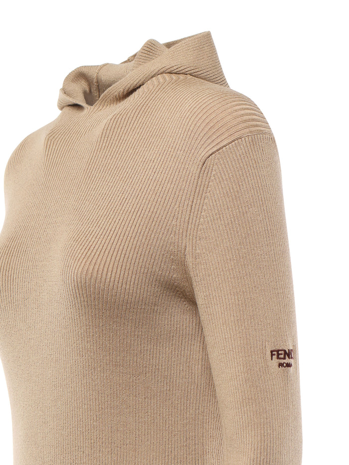 Fendi Dresses Beige Wool