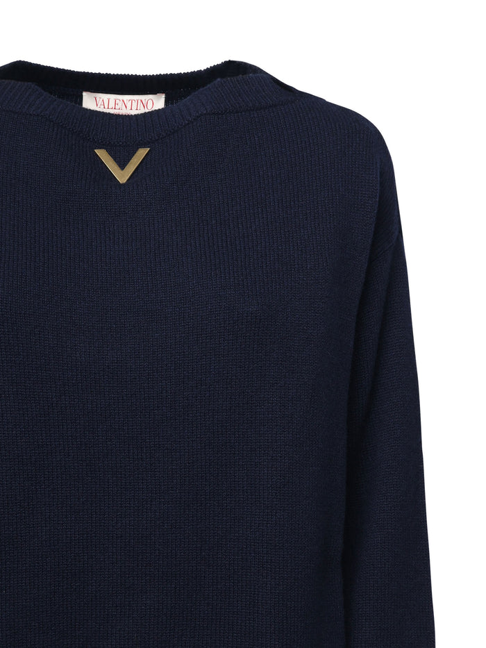 Valentino Garavani Sweaters Blue Cashmere