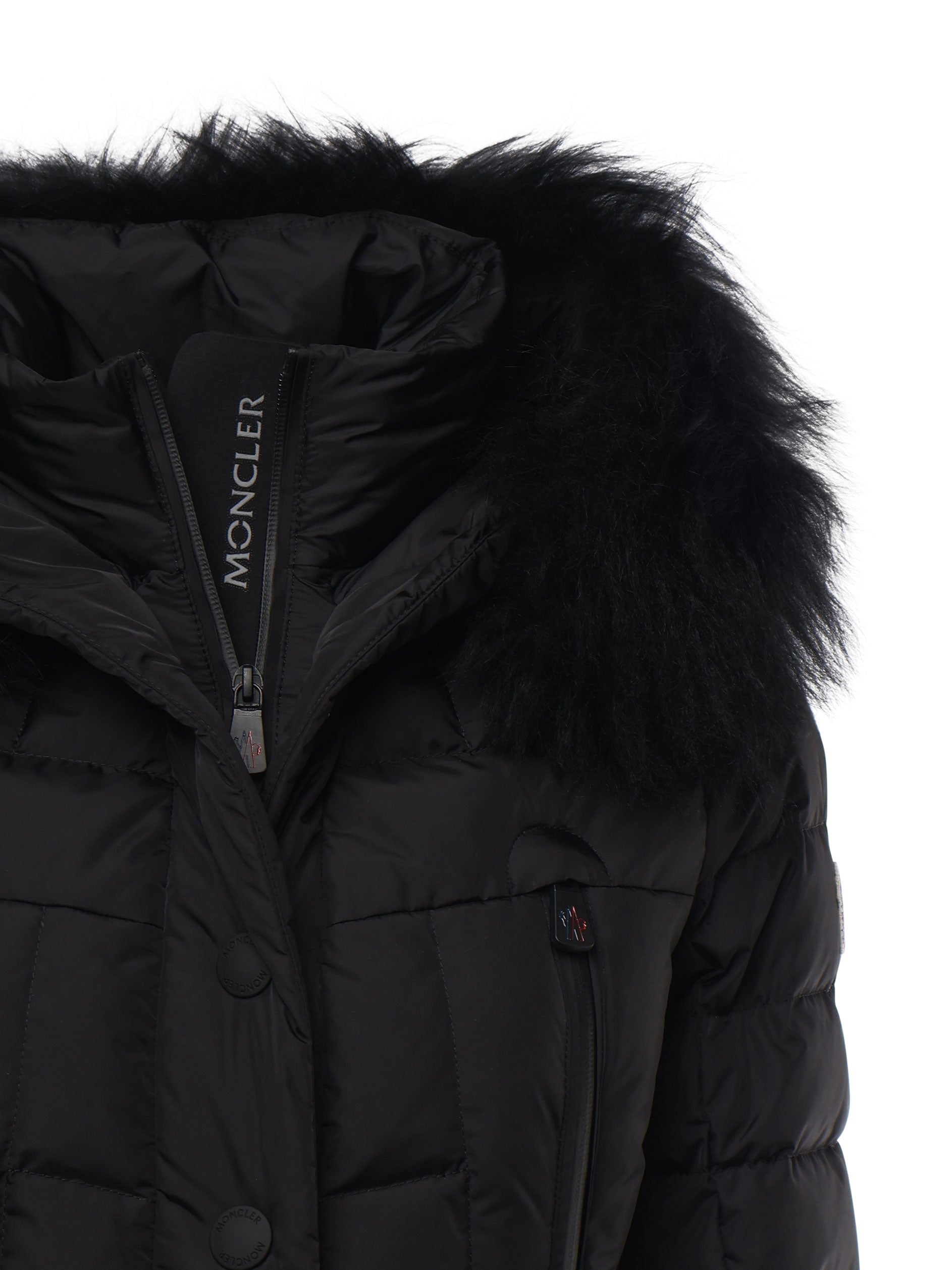 Moncler Coats Black Polyamide