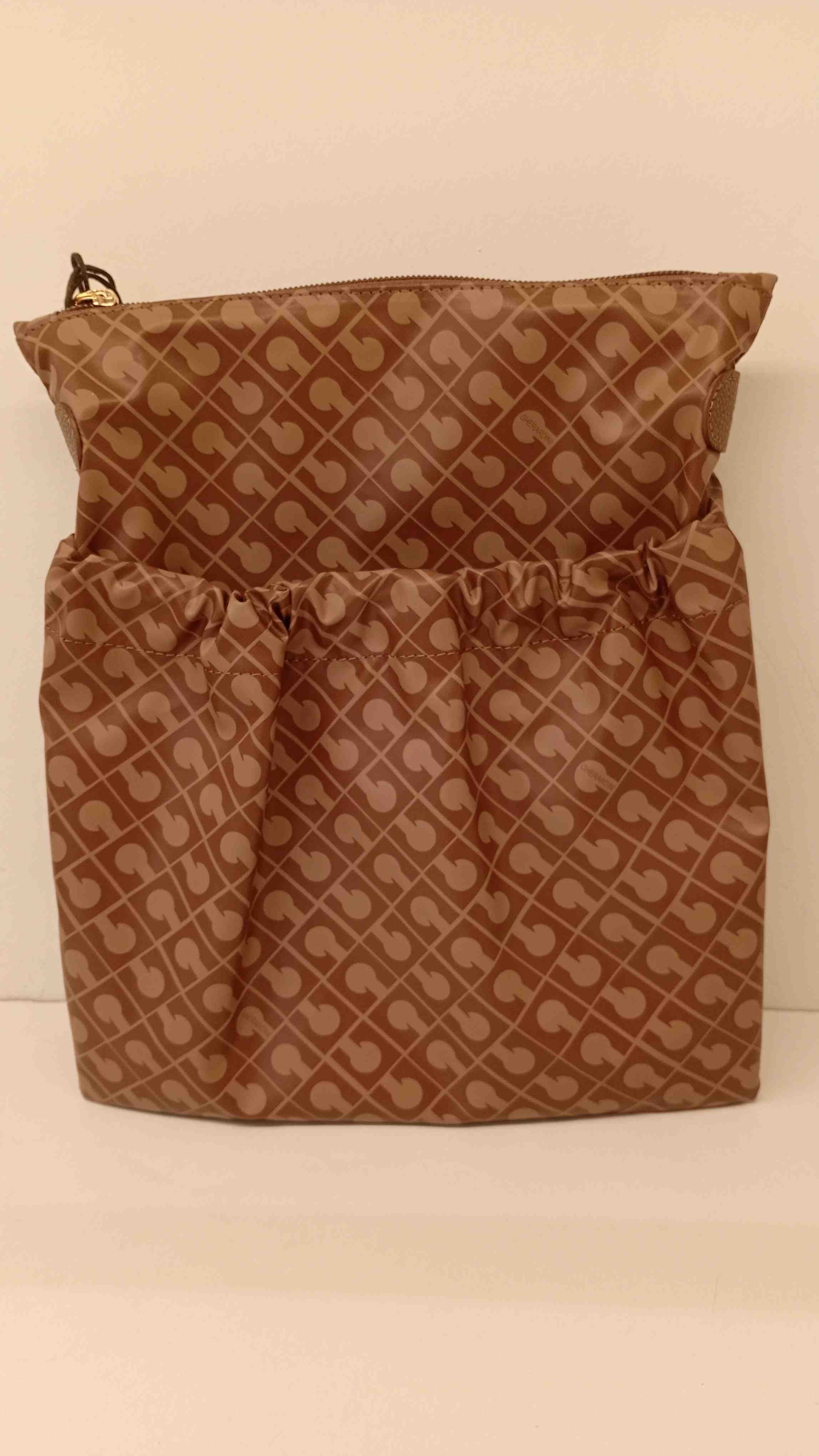 Softy Brown Leather Farbic Bag