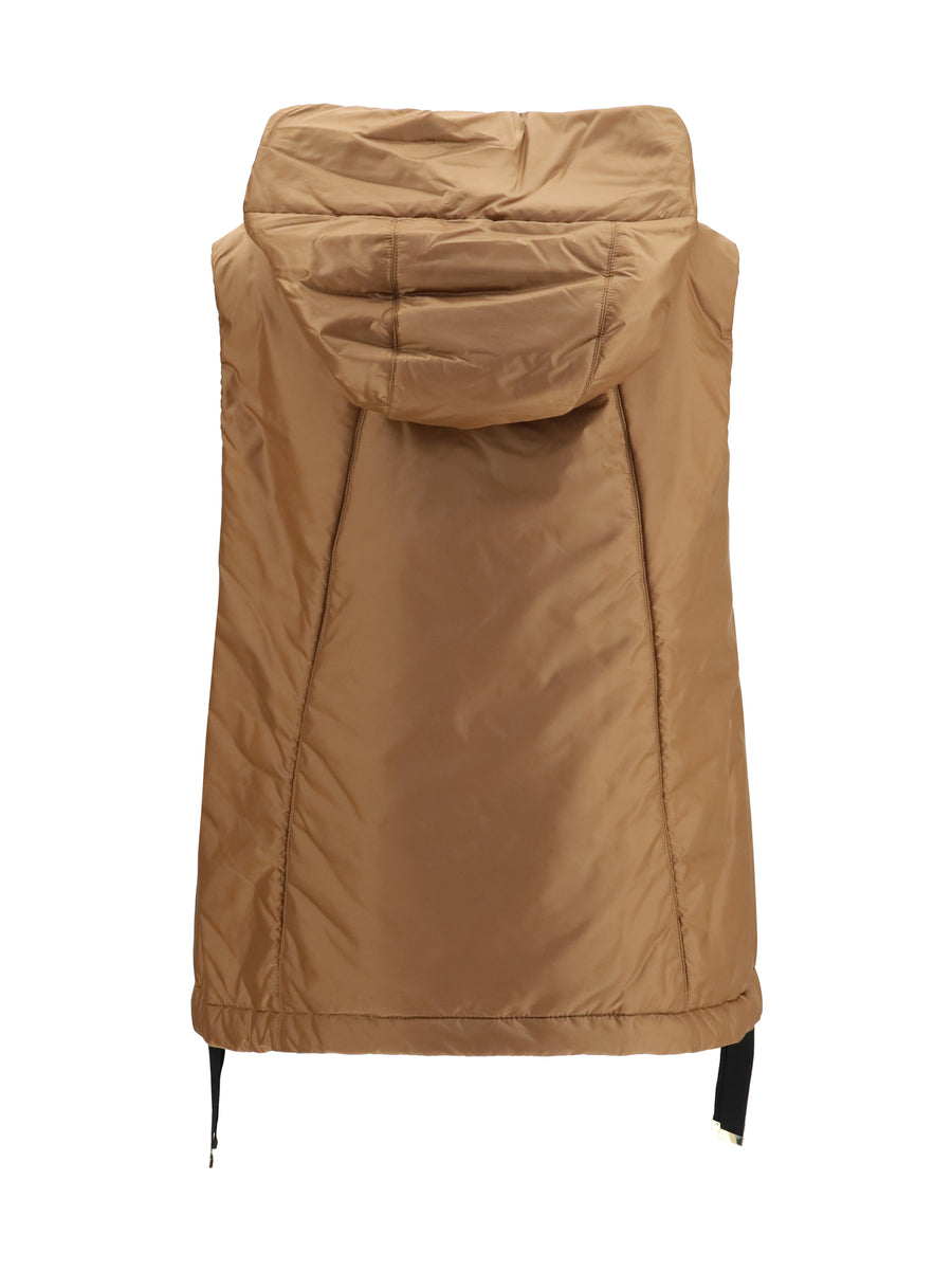 Hooded Padded Vest Caramel Outer: Polyamide Puffer Jackets