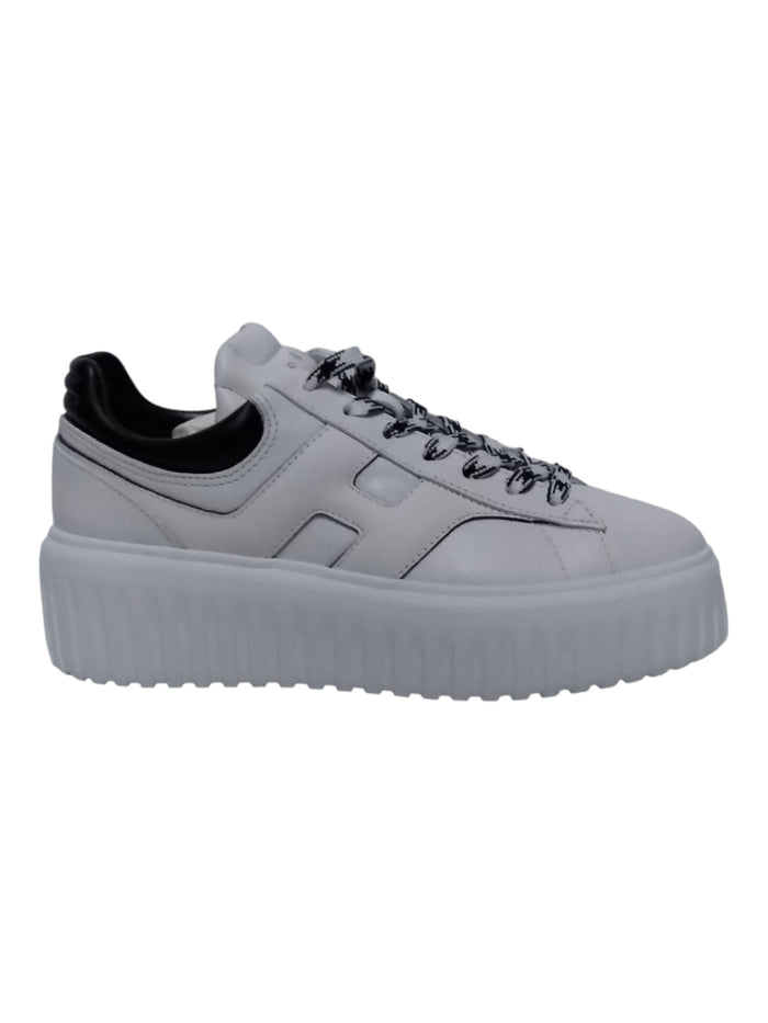 Stripes Allacciato H Spezzata White Calf Leather | Shoe