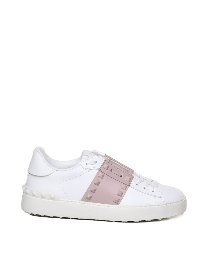 Valentino Garavani Sneakers White, Pink Calfskin