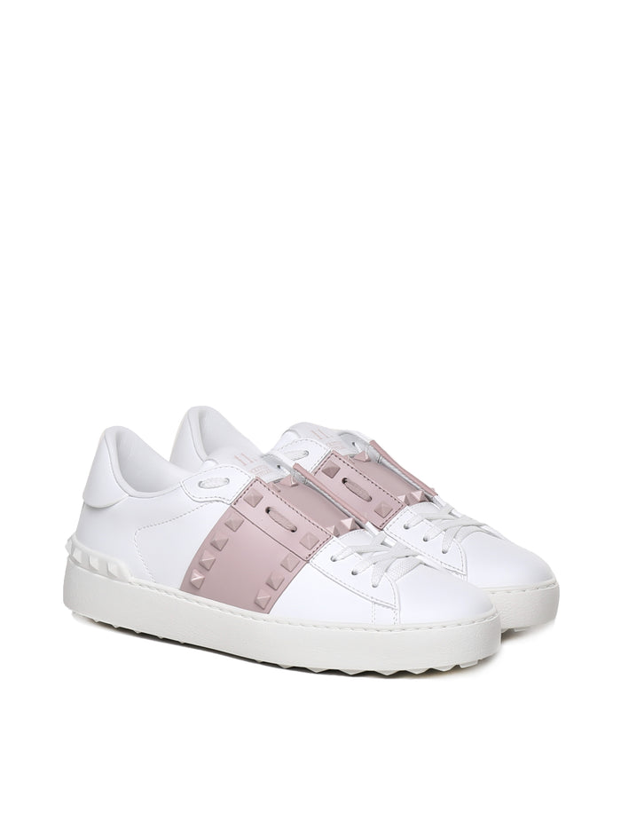 Valentino Garavani Sneakers White, Pink Calfskin