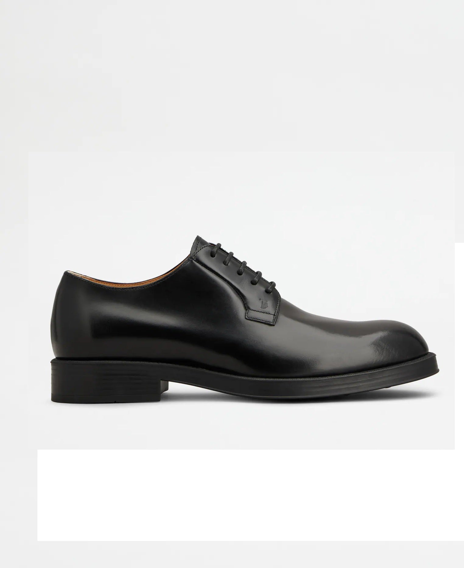 Derby Formale Gomma 75l Black Calf Leather | Shoe