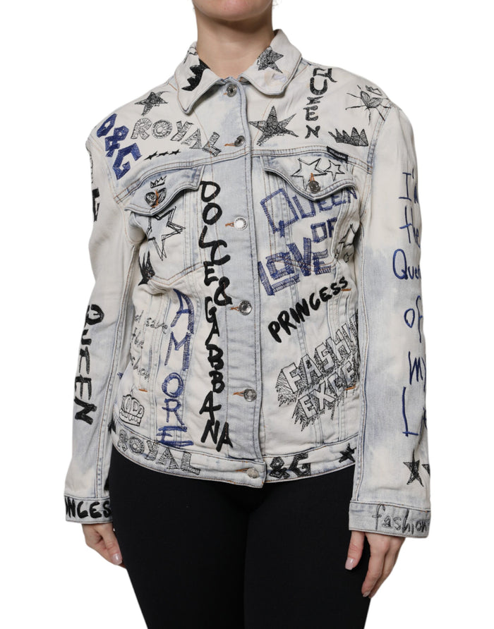 Dolce & Gabbana 98% Cotton 2% Elastane jacket in blue