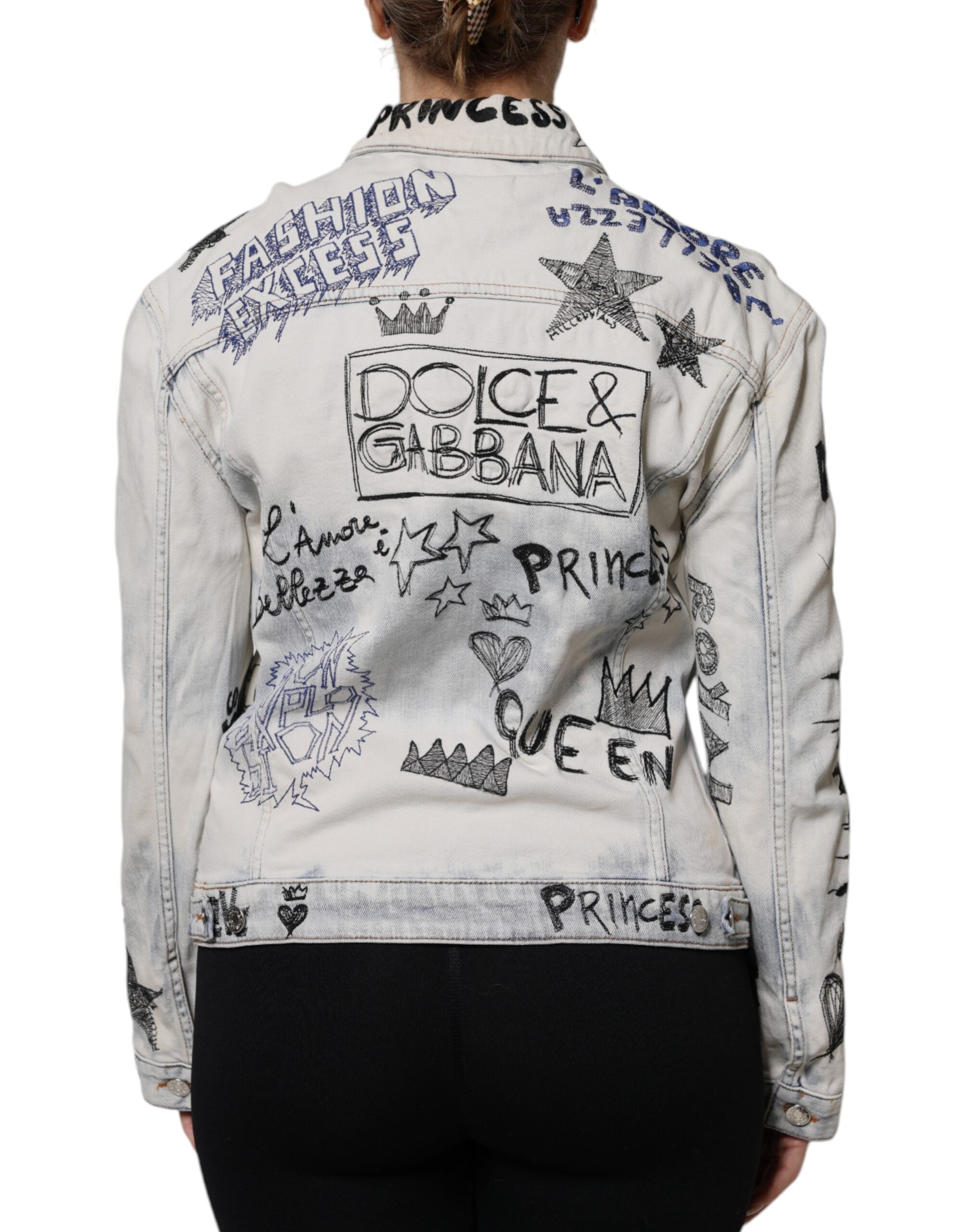 Dolce & Gabbana 98% Cotton 2% Elastane jacket in blue — view 4