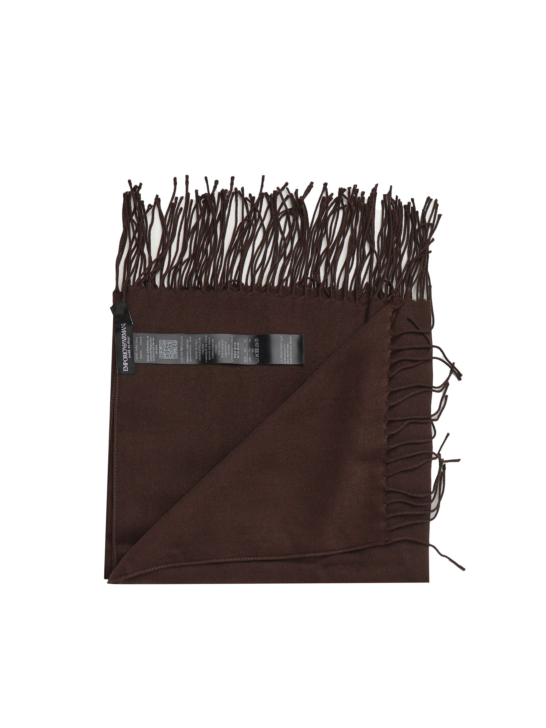 Emporio Armani Scarfs Brown Polyester
