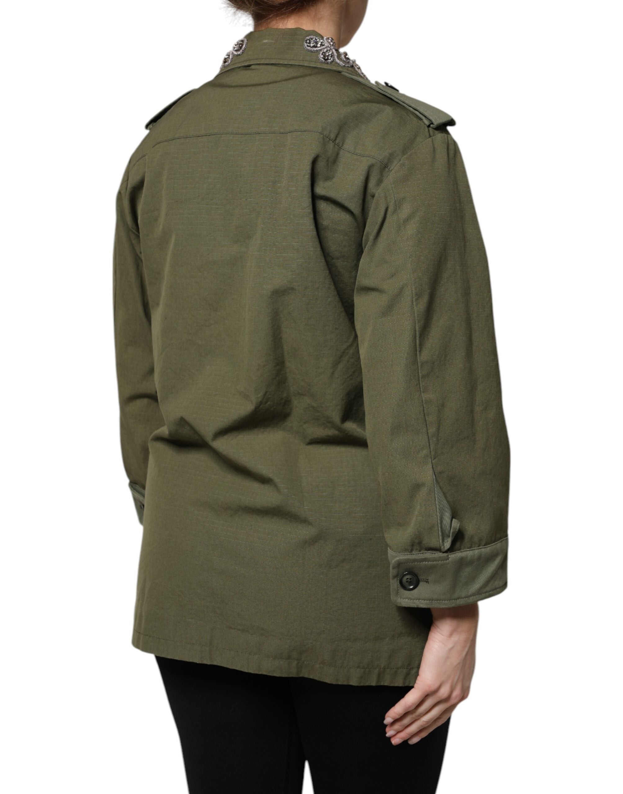 Dolce & Gabbana 100% Cotton; Lining 100% Polyester jacket in green — view 5
