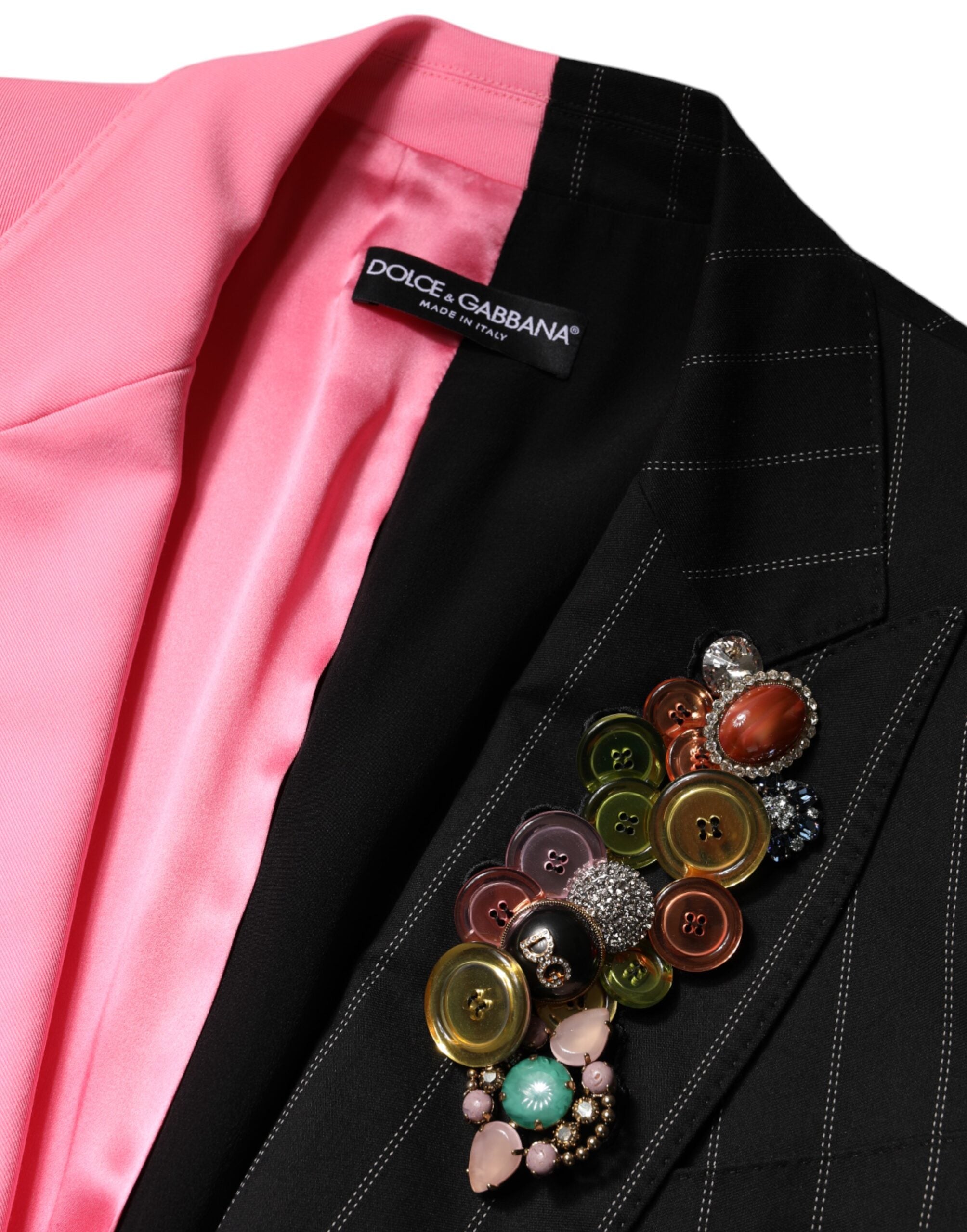 Dolce & Gabbana 46% Cotton 42% Polyester 10% Viscose 2% Elastane; Lining: 50% Silk 50% Polyester blazer in multicolor — view 6