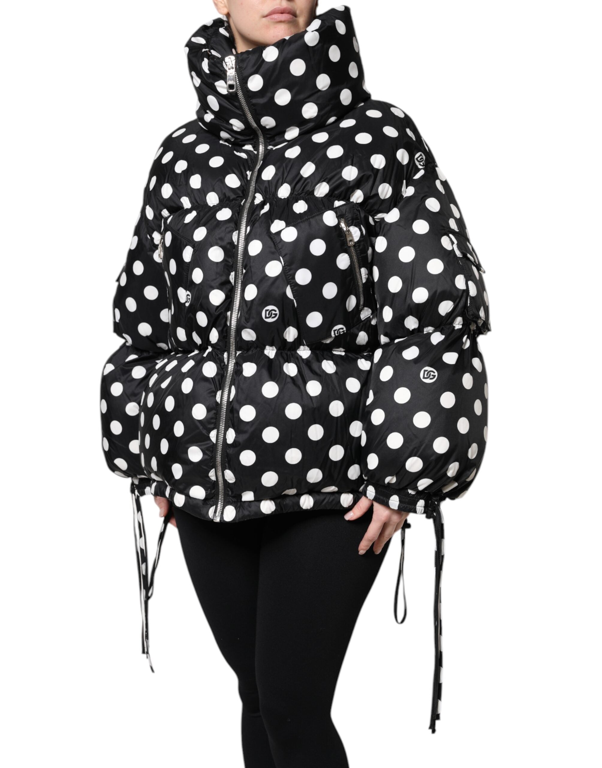 Dolce & Gabbana 100% Nylon puffer jacket in black — view 3