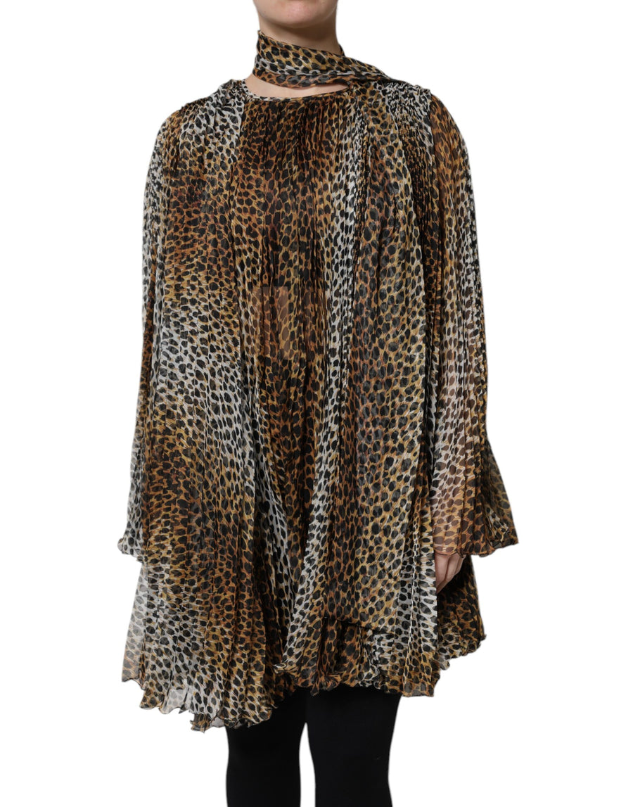 Dolce & Gabbana 100% Polyester; Lining: 100% Silk tunic in brown