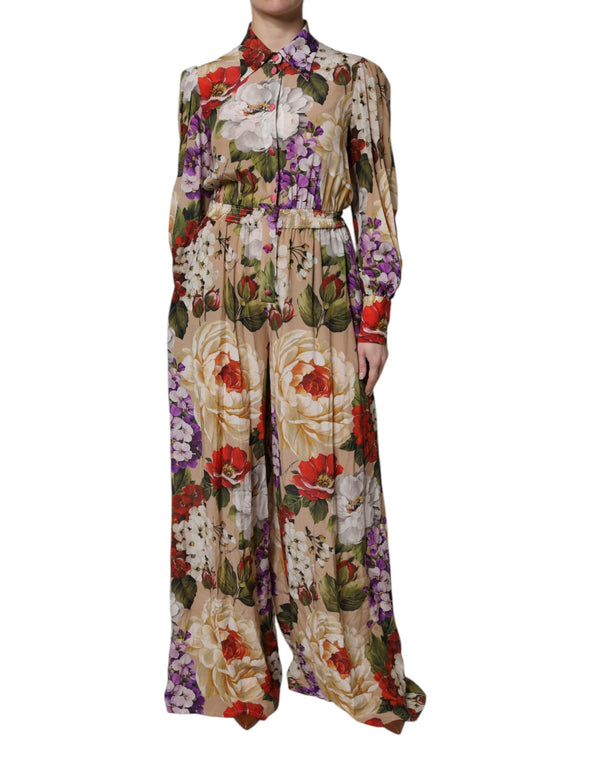 Dolce & Gabbana 100% Silk jumpsuit dress in multicolor