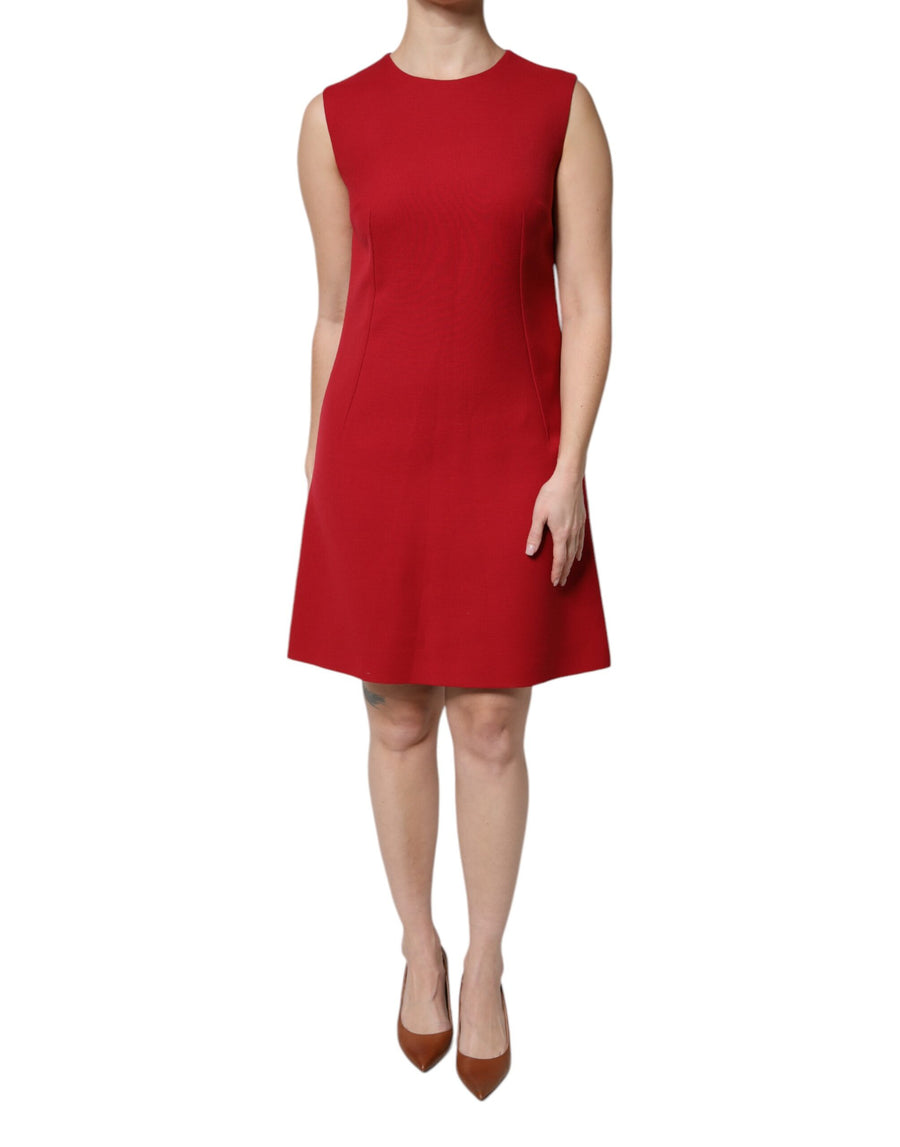 Dolce & Gabbana 100% Wool dress in red