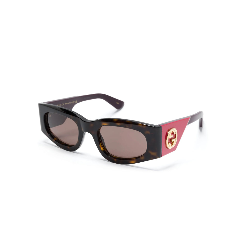 Eyewear Gucci Purple/brown Acetate: 100. Eyewears