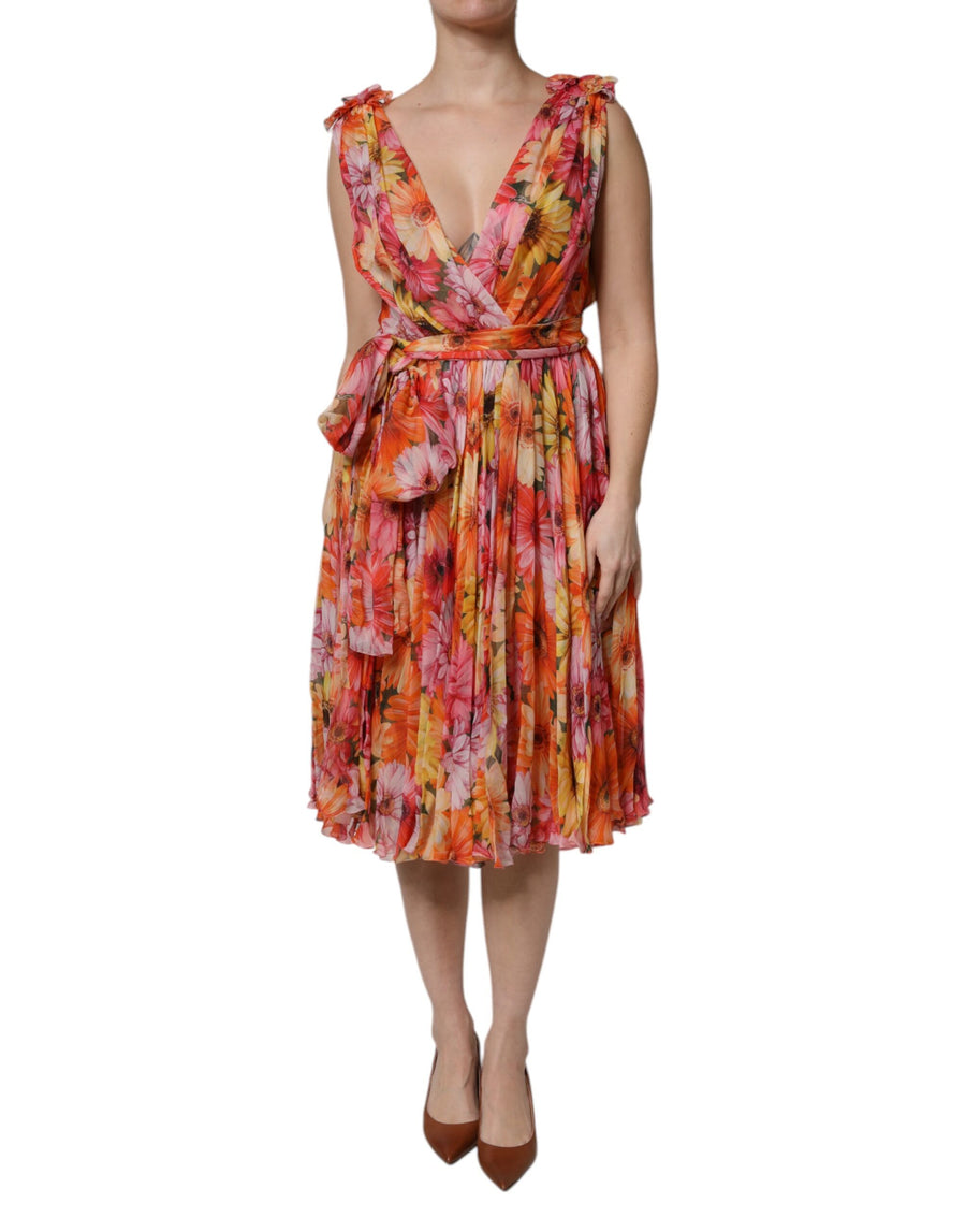 Dolce & Gabbana 100% Silk dress in multicolor