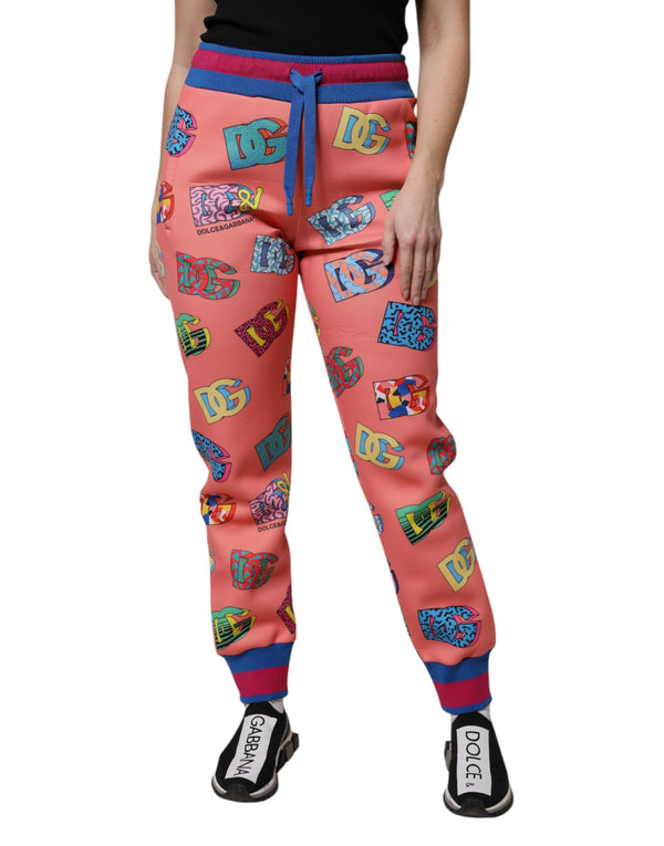 Dolce & Gabbana 100% Polyester joggers in pink