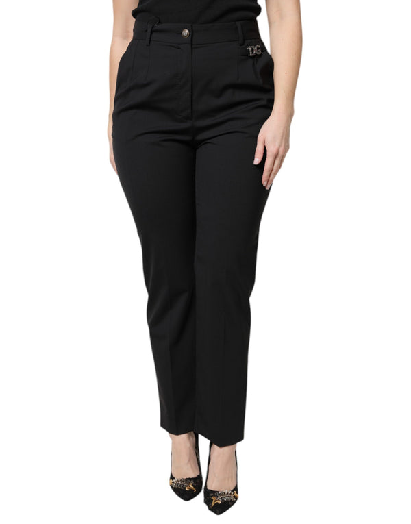 Dolce & Gabbana 98% Virgin Wool trousers in black