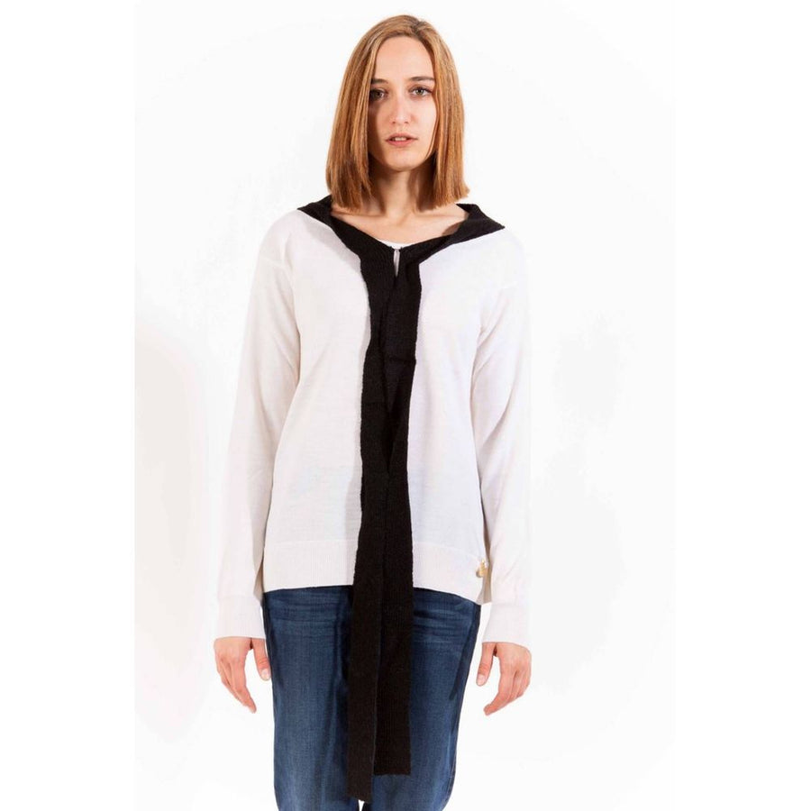 Love Moschino Wool cardigan in white