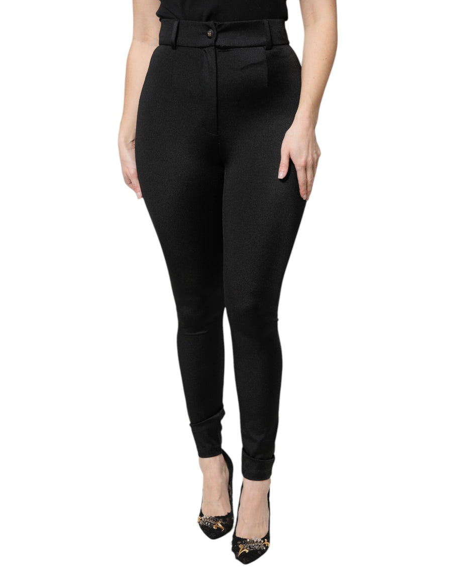 Dolce & Gabbana 80% Nylon 20% Elastane trousers in black