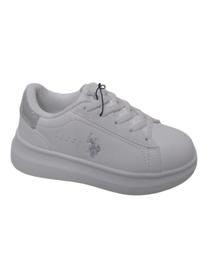 Cemented Sneakers Elastic Laces White