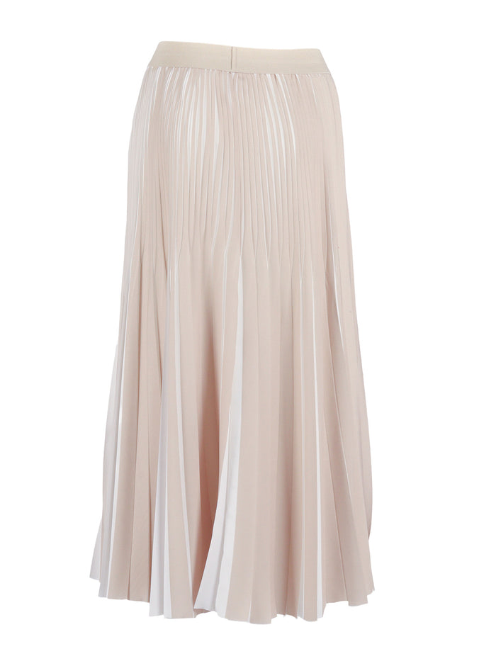 SKIRT Beige Polyester