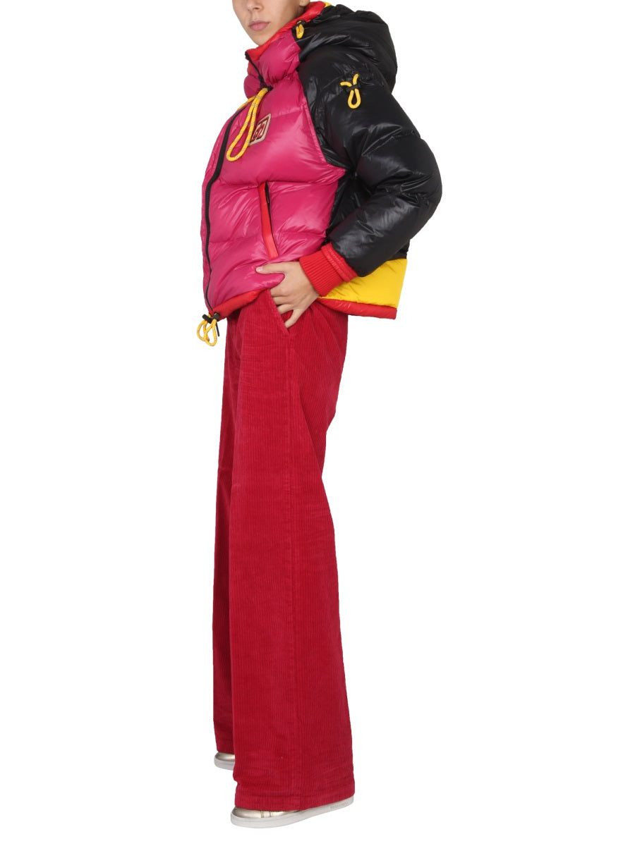 Wide Leg Pants Fuchsia Cotton Trousers