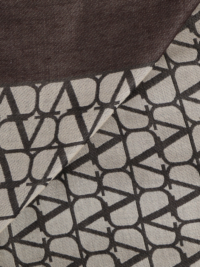 Valentino Garavani Scarfs Beige, Brown Silk