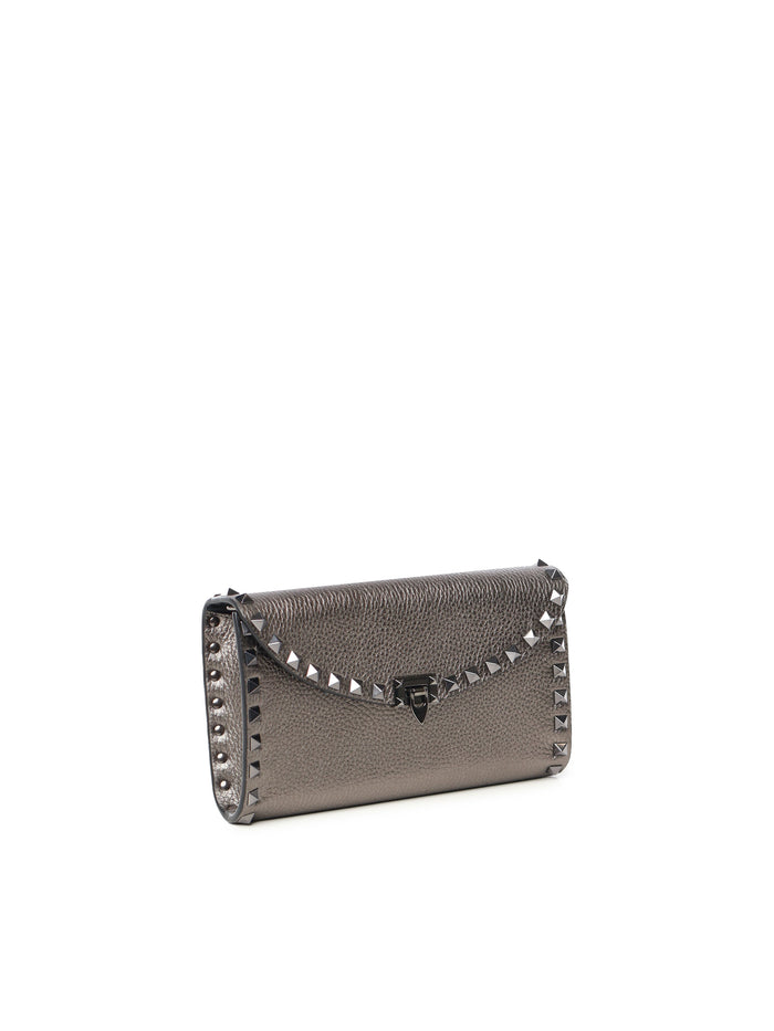 Valentino Garavani Wallets Silver Calfskin