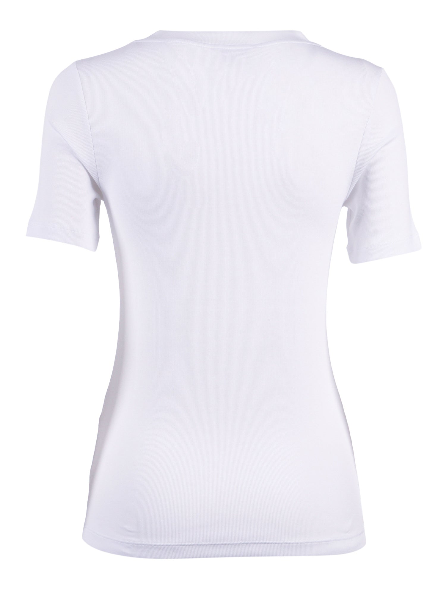 Blouse White Cotton Elastane Shirt