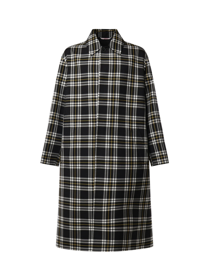 Valentino Garavani Coats Black, White, Yellow Virgin Wool