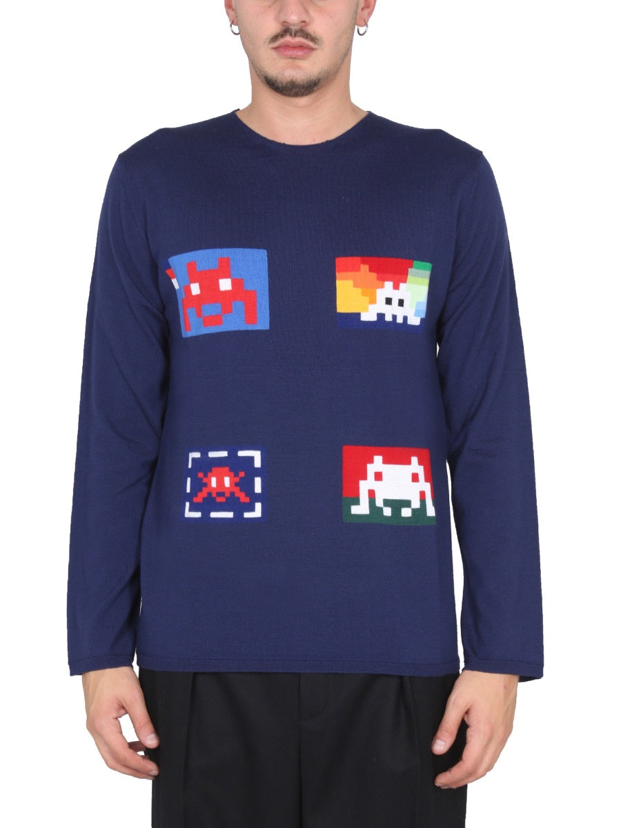 Wool Jersey Knitwear Blue Jumpers