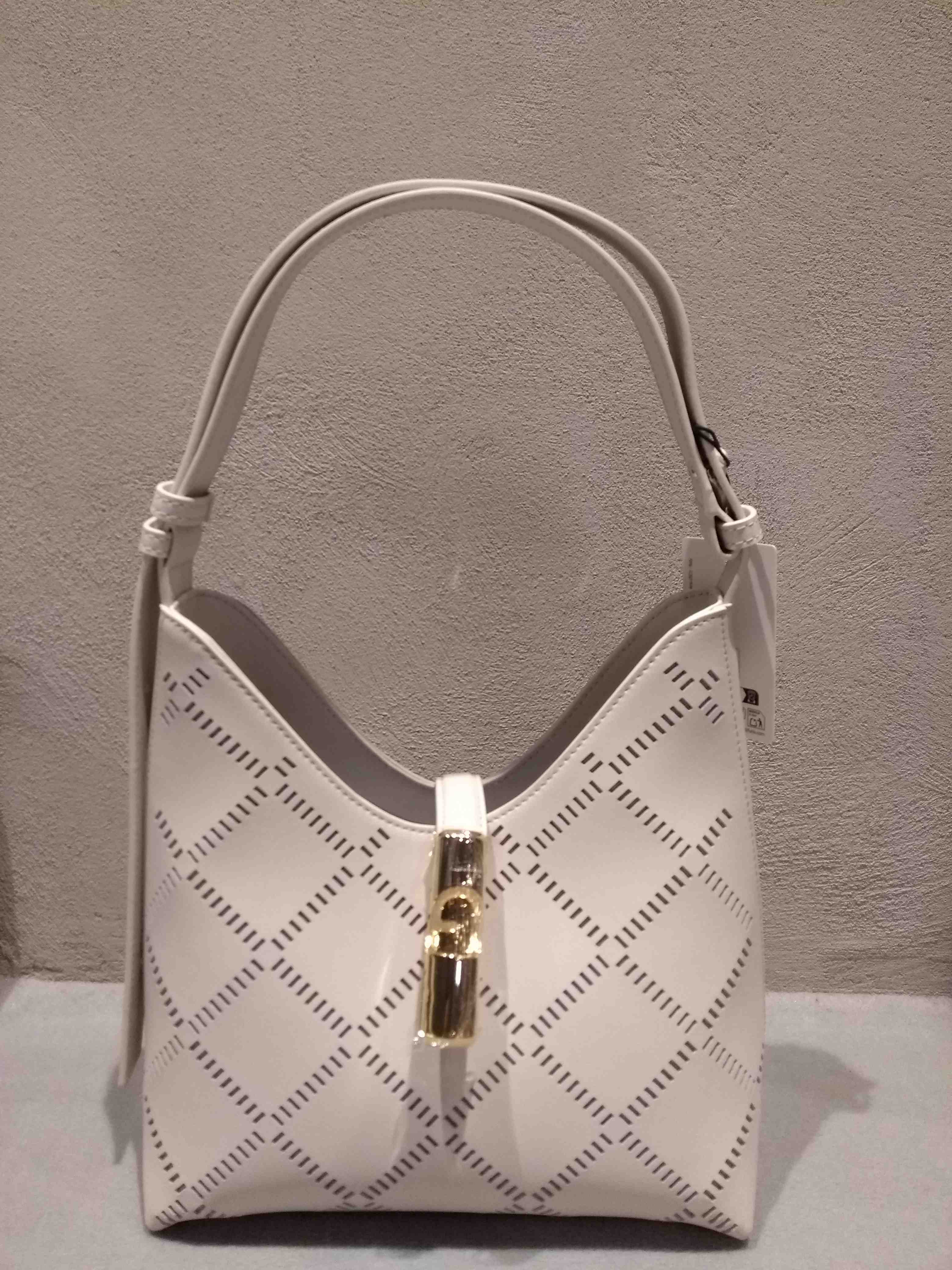 Goccia S Hobo White Calf Leather | Bag
