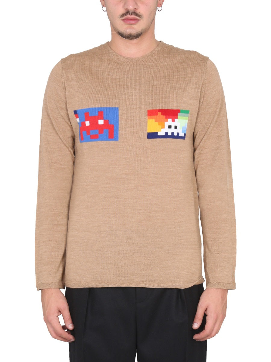 Wool Jersey Regular Fit Jumper Beige Jumpers