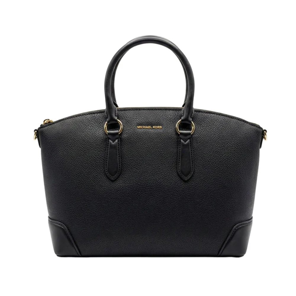 Lg Ew Dome Satchel Black Calf Leather | Bag