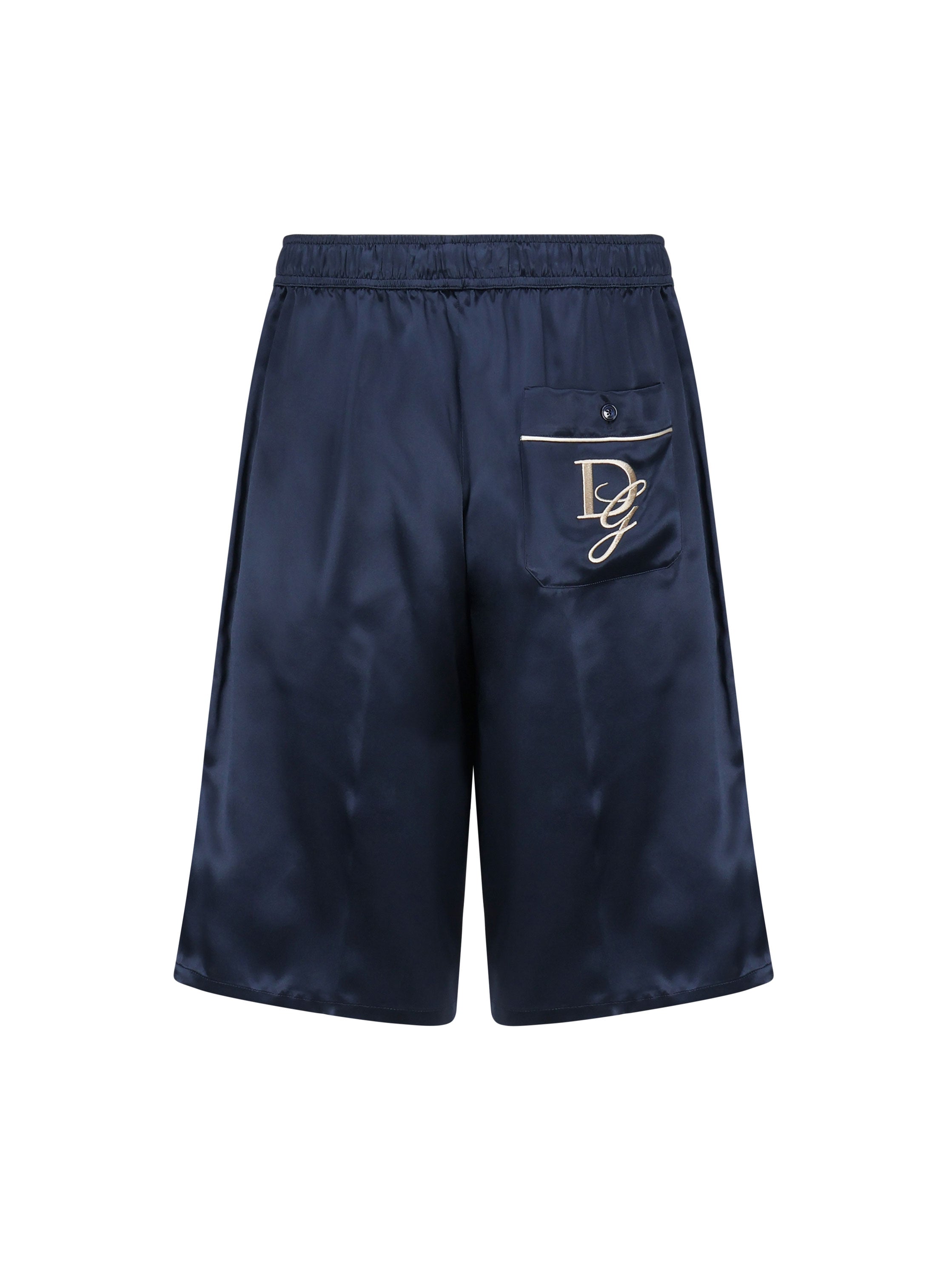 Dolce & Gabbana Shorts Blue Silk