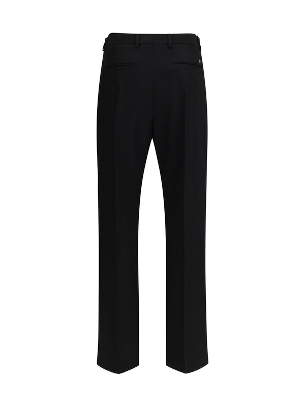Trousers Virgin Wool Black Fleece