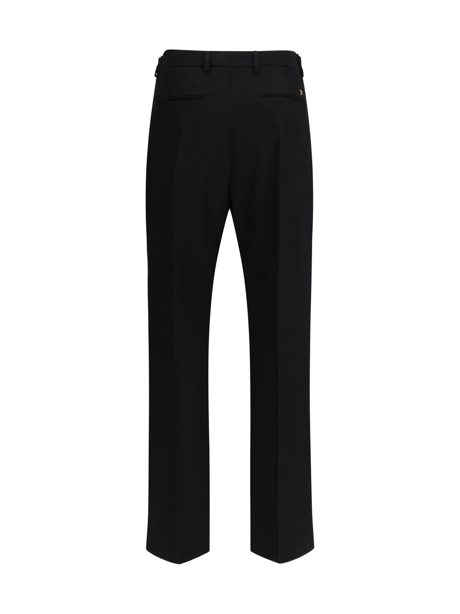 Trousers Virgin Wool Black Fleece