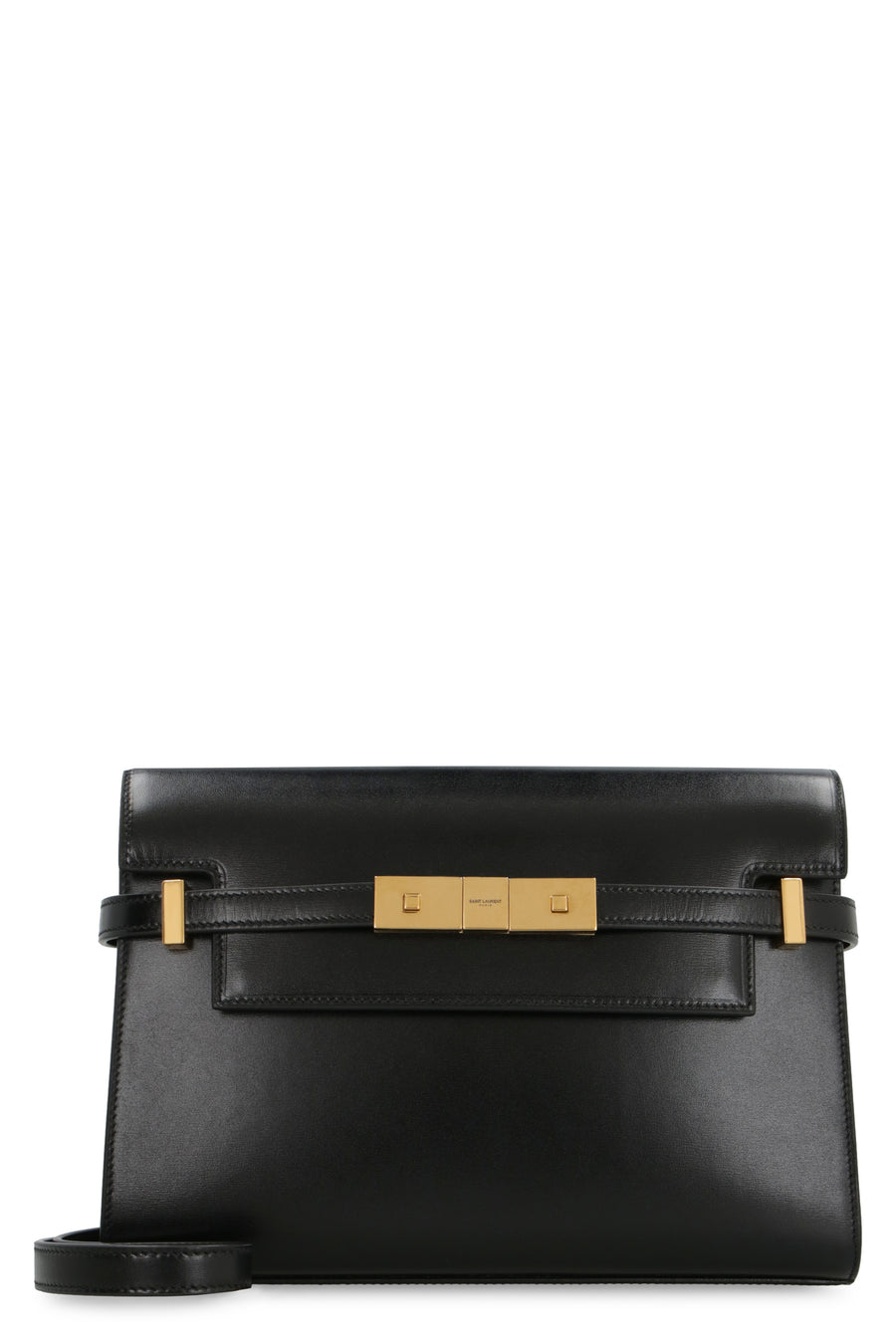 Manhattan Leather Crossbody Bag Black Calf Shoulder