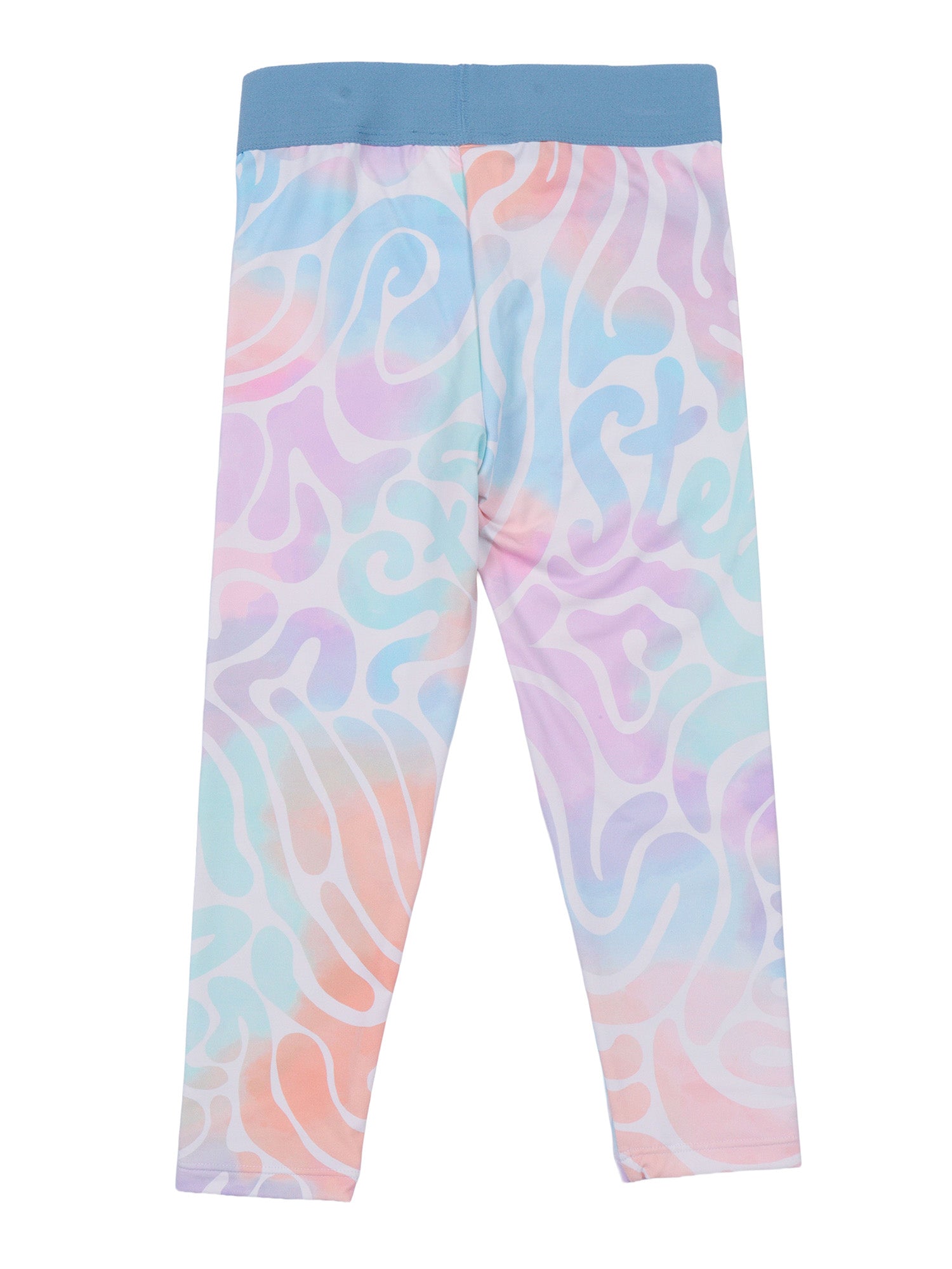 LEGGINGS Light Blue Cotton Elastane