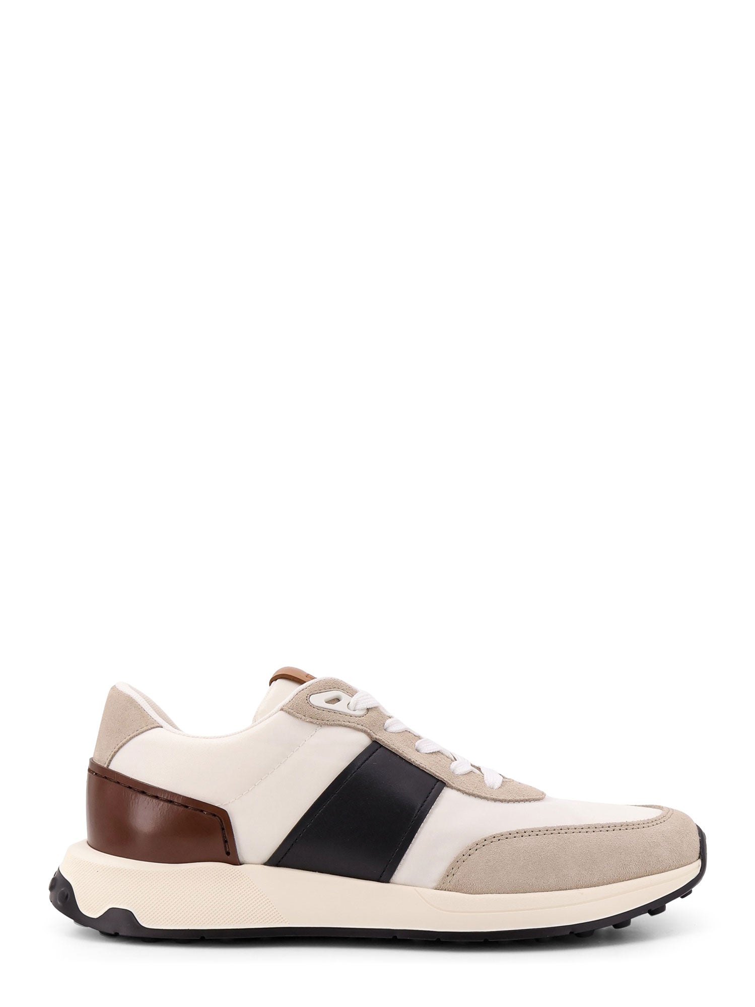 Tods Sneakers White Tessuto Tecnico/ Suede