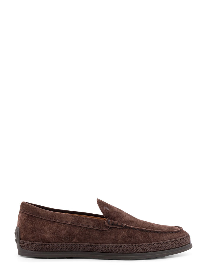 Tods Flat Shoes Brown Suede